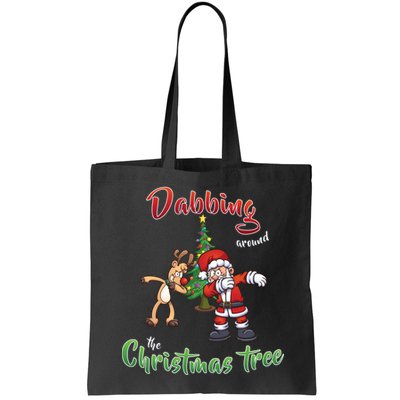 Dabbing Around The Christmas Tree Bag