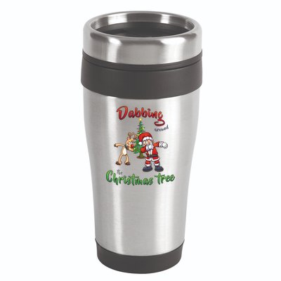Dabbing Around The Christmas Tree 16oz Travel Tumbler