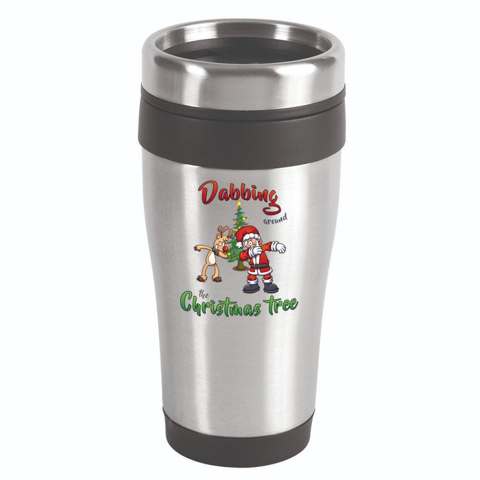 Dabbing Around The Christmas Tree 16oz Travel Tumbler