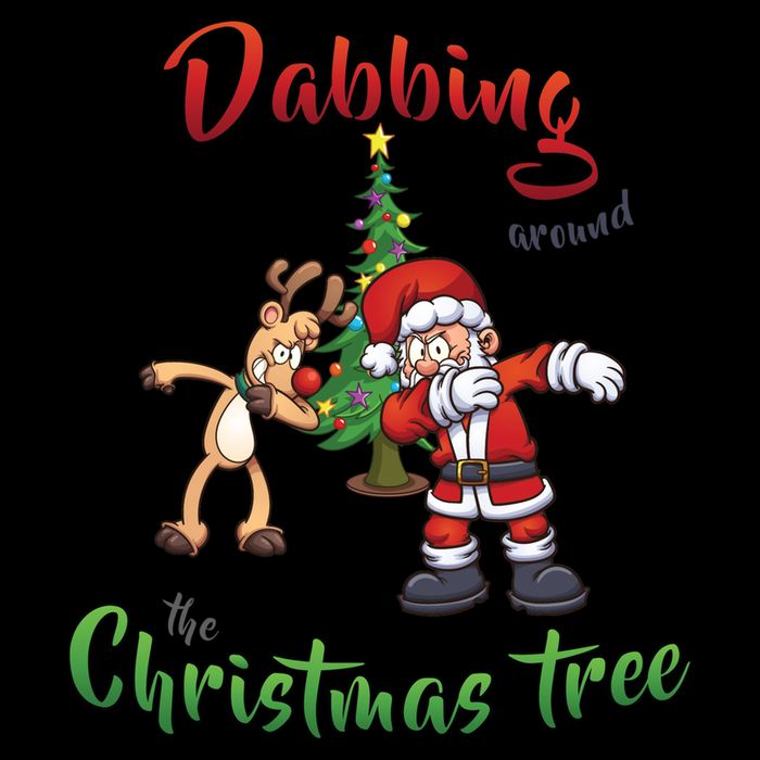 Dabbing Around The Christmas Tree 16oz Travel Tumbler