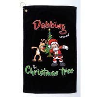 Dabbing Around The Christmas Tree Golf Towel
