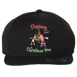 Dabbing Around The Christmas Tree Wool Snapback Cap