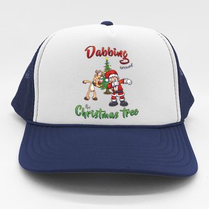 Dabbing Around The Christmas Tree Trucker Hat