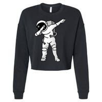 Dabbing Astronaut Cropped Pullover Crew