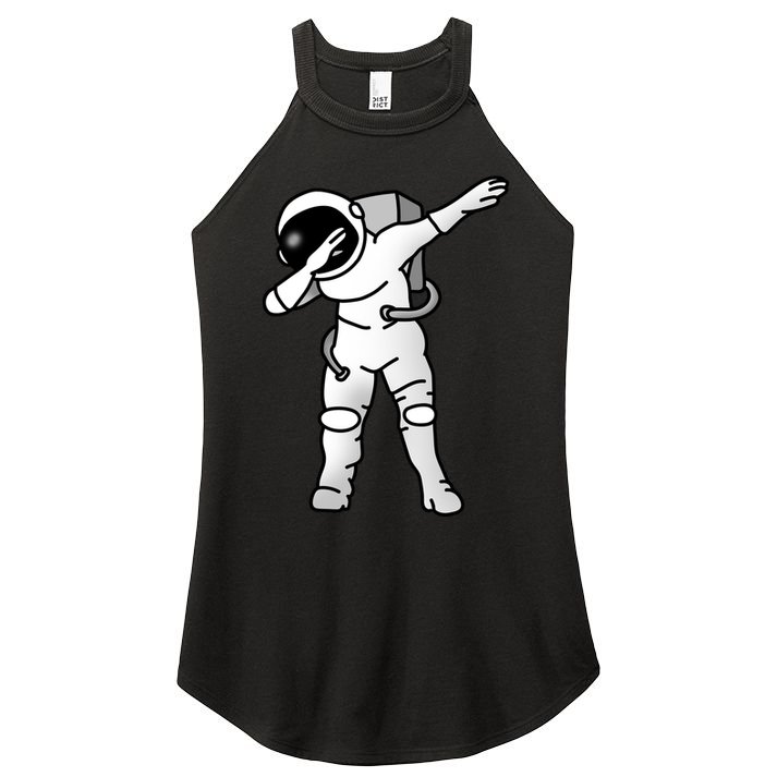 Dabbing Astronaut Women's Perfect Tri Rocker Tank