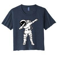 Dabbing Astronaut Women's Crop Top Tee