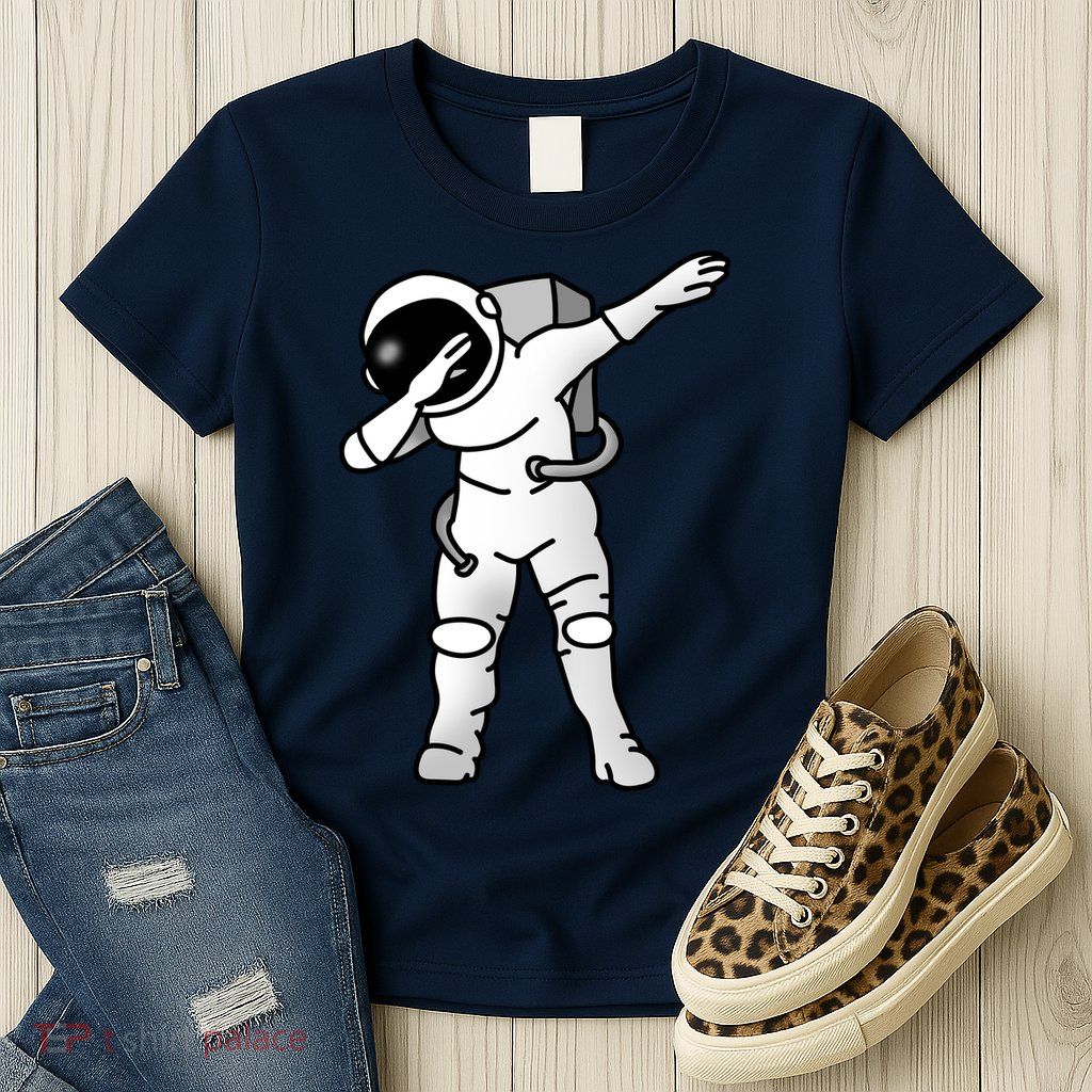 Dabbing Astronaut Womens T-Shirt