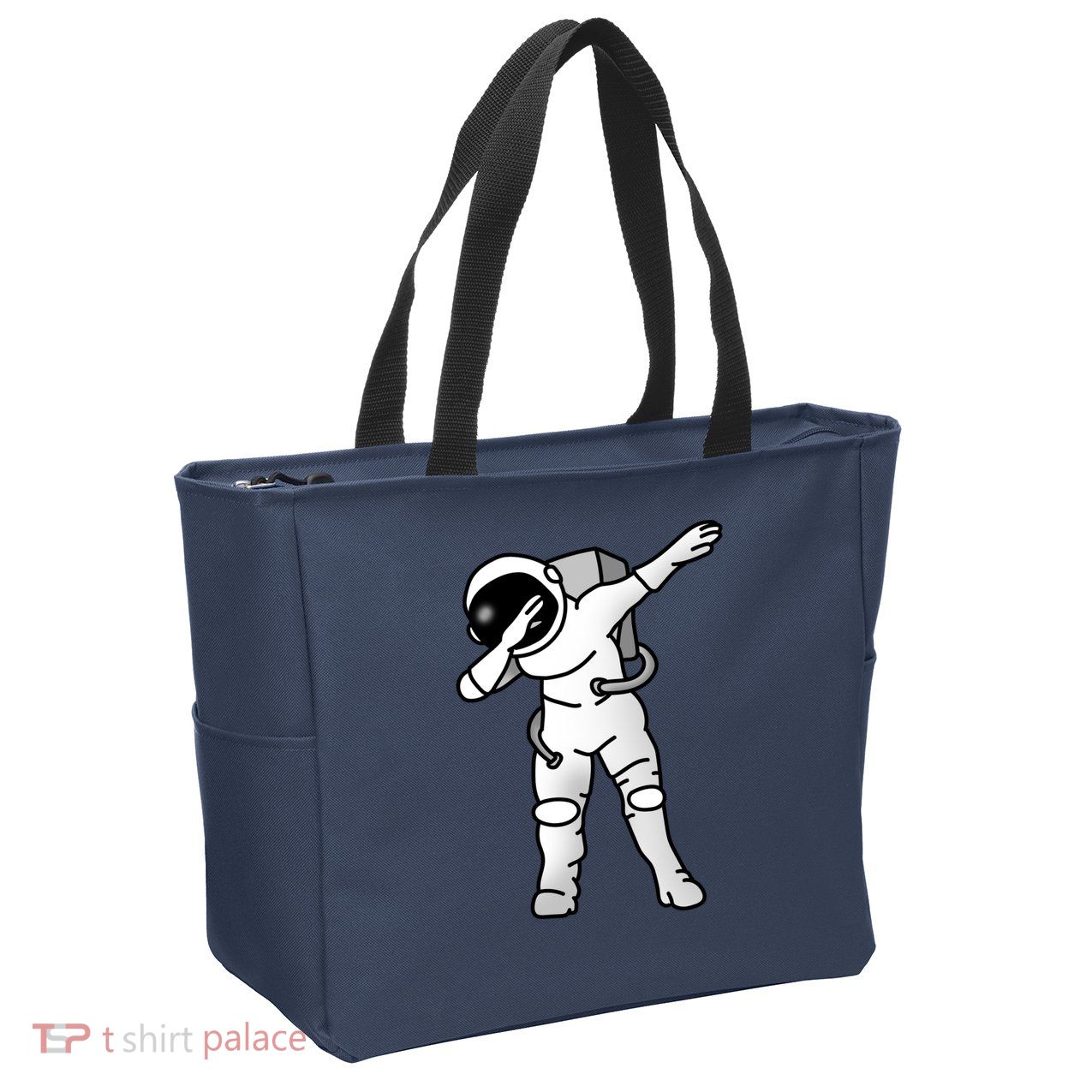Dabbing Astronaut Zip Tote Bag