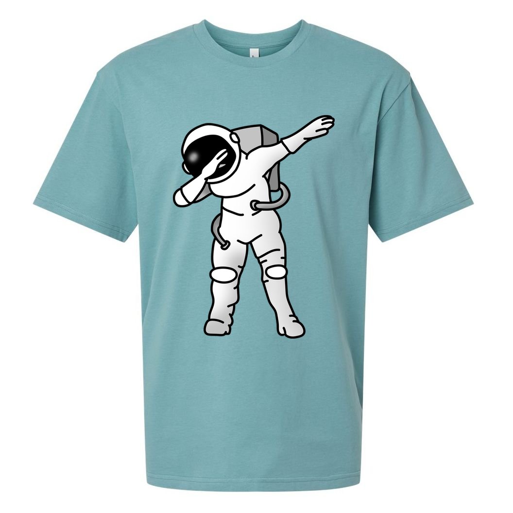 Dabbing Astronaut Sueded Cloud Jersey T-Shirt