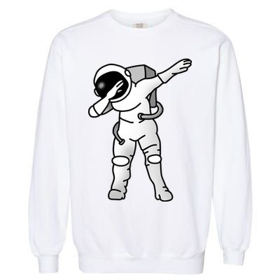 Dabbing Astronaut Garment-Dyed Sweatshirt