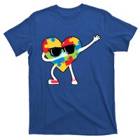 Dabbing Autism Awareness Puzzle Piece Heart T-Shirt