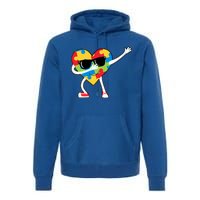 Dabbing Autism Awareness Puzzle Piece Heart Premium Hoodie