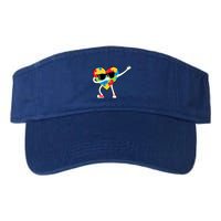 Dabbing Autism Awareness Puzzle Piece Heart Visor