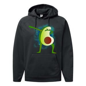 Dabbing Avocado Performance Fleece Hoodie