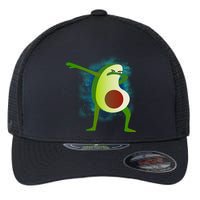 Dabbing Avocado Flexfit Unipanel Trucker Cap