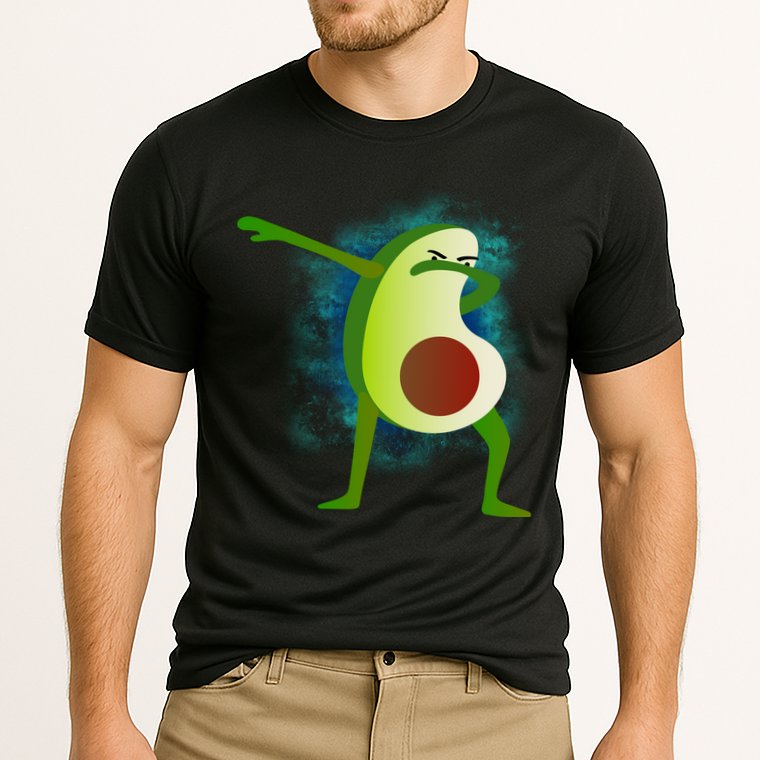 Dabbing Avocado Performance Shirt