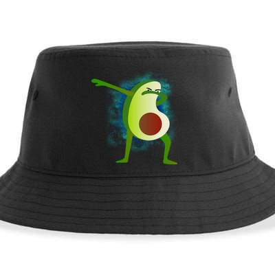 Dabbing Avocado Sustainable Bucket Hat