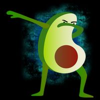 Dabbing Avocado Button