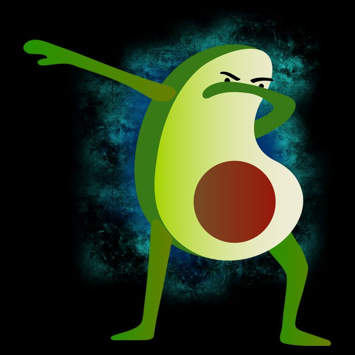 Dabbing Avocado Button
