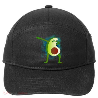 Dabbing Avocado 7-Panel Snapback Hat