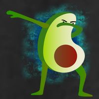 Dabbing Avocado Adult Drive Performance Visor