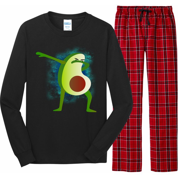 Dabbing Avocado Long Sleeve Pajama Set