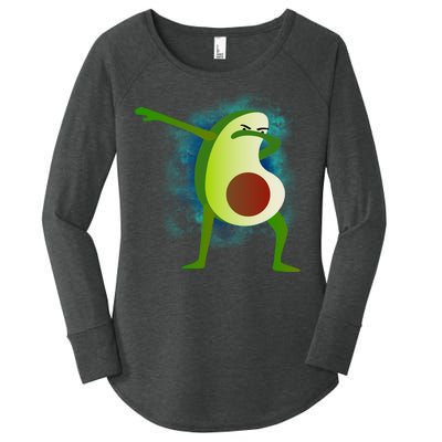 Dabbing Avocado Women's Perfect Tri Tunic Long Sleeve Shirt