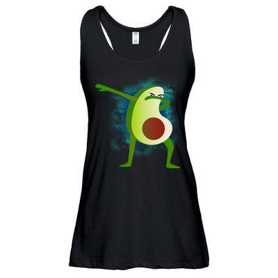 Dabbing Avocado Ladies Essential Flowy Tank