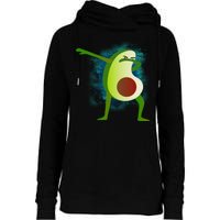 Dabbing Avocado Womens Funnel Neck Pullover Hood