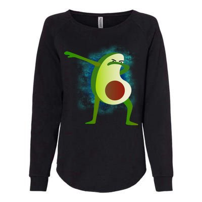 Dabbing Avocado Womens California Wash Sweatshirt