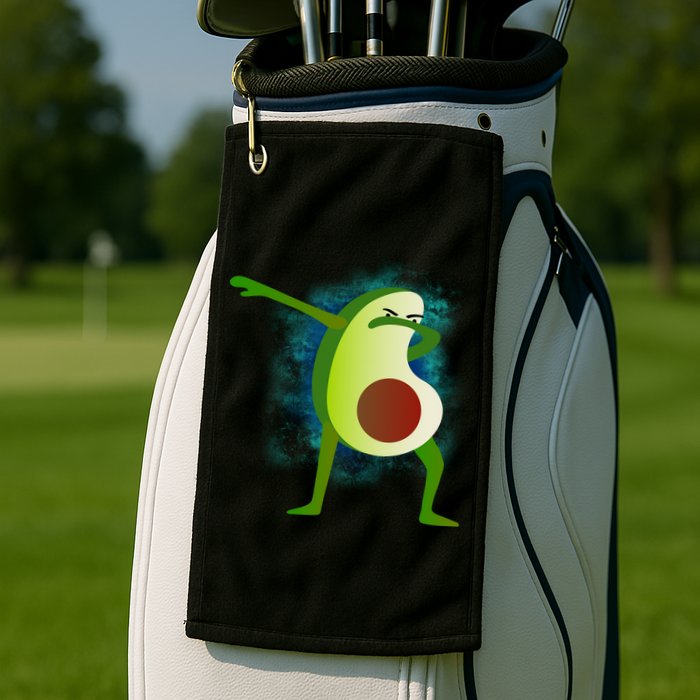 Dabbing Avocado Golf Towel