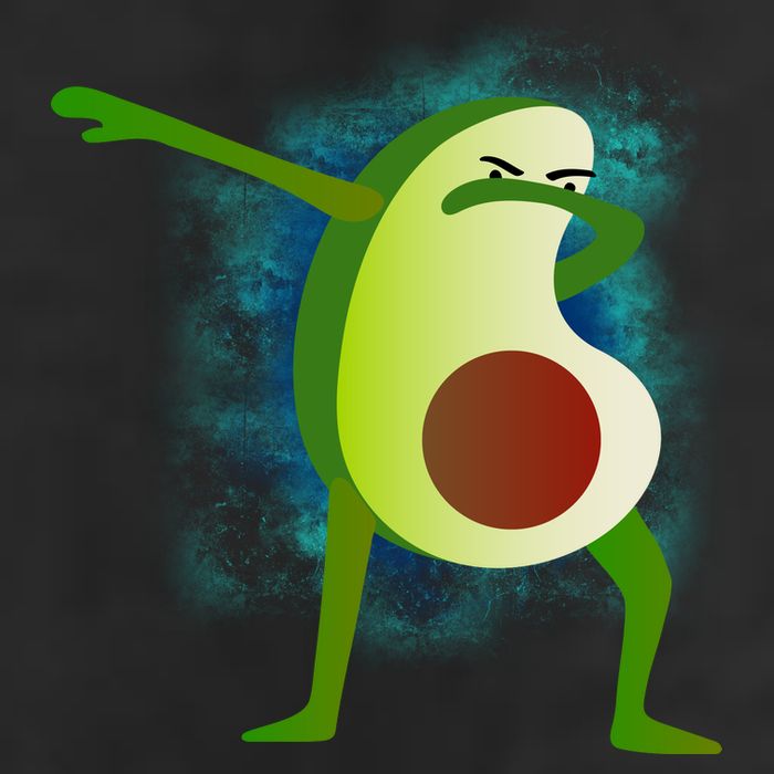 Dabbing Avocado Golf Towel