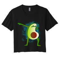 Dabbing Avocado Women's Crop Top Tee