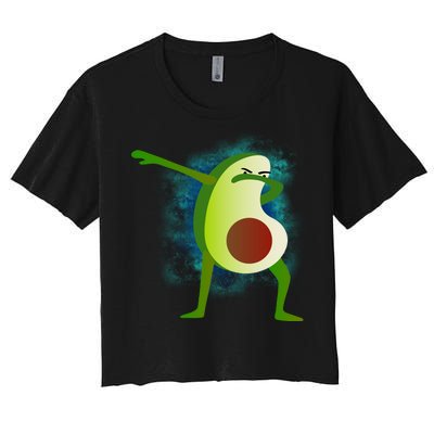 Dabbing Avocado Women's Crop Top Tee