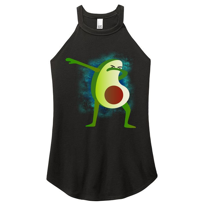 Dabbing Avocado Women's Perfect Tri Rocker Tank