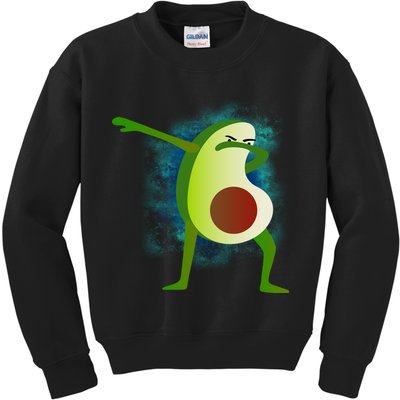 Dabbing Avocado Kids Sweatshirt