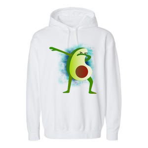 Dabbing Avocado Garment-Dyed Fleece Hoodie