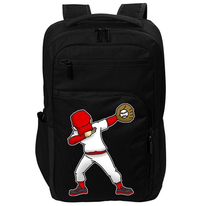 Dabbing Baseball Player Impact Tech Backpack