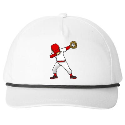 Dabbing Baseball Player Snapback Five-Panel Rope Hat