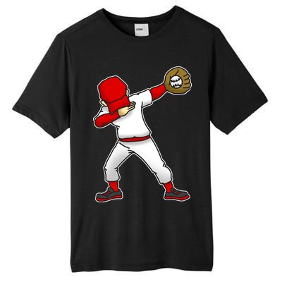 Dabbing Baseball Player Tall Fusion ChromaSoft Performance T-Shirt