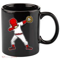 Dabbing Baseball Player 11oz C Handle Ceramic Mug