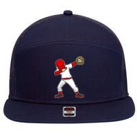 Dabbing Baseball Player 7 Panel Mesh Trucker Snapback Hat