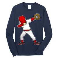 Dabbing Baseball Player Long Sleeve Shirt