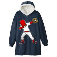 Dabbing Baseball Player Hooded Wearable Blanket