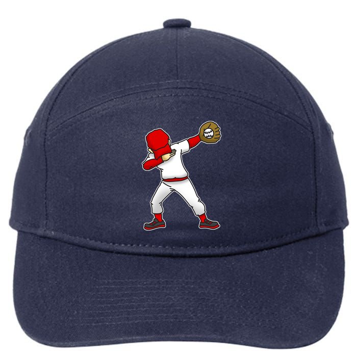 Dabbing Baseball Player 7-Panel Snapback Hat