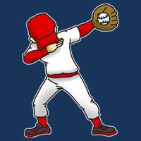 Dabbing Baseball Player 7-Panel Snapback Hat