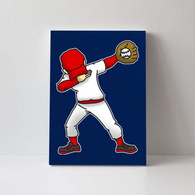 Dabbing Baseball Player Canvas