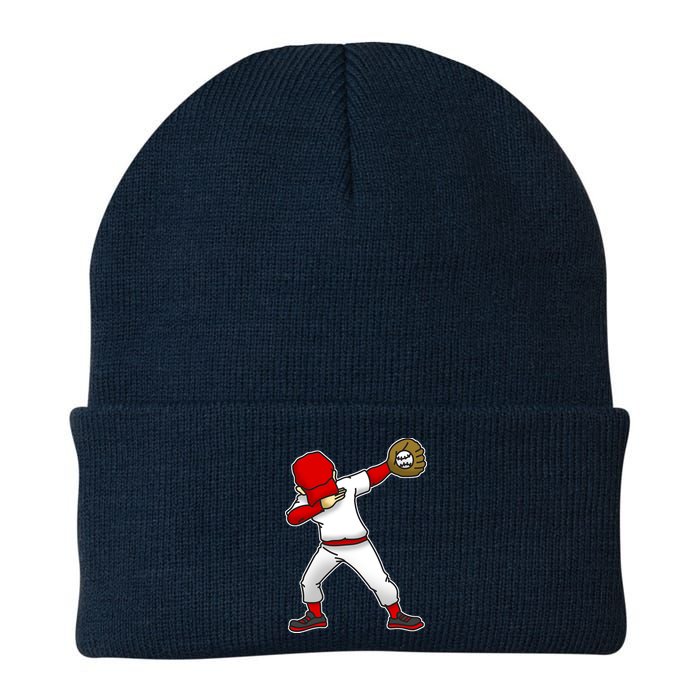 Dabbing Baseball Player Knit Cap Winter Beanie