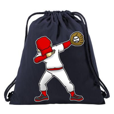 Dabbing Baseball Player Drawstring Bag