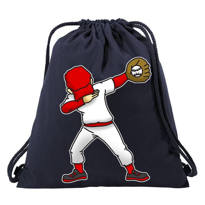 Dabbing Baseball Player Drawstring Bag